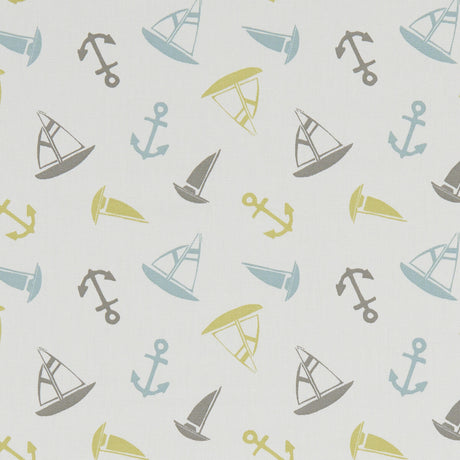 CLARKE AND CLARKE F1183/02.CAC.0 AHOY MINERAL Fabric - Eade's Wallpaper