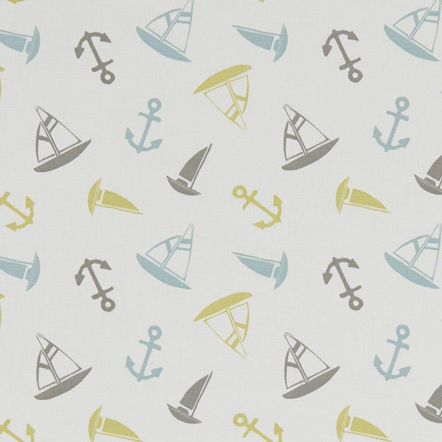 CLARKE AND CLARKE F1183/02.CAC.0 AHOY MINERAL Fabric - Eade's Wallpaper