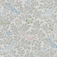 CLARKE AND CLARKE F1184/02.CAC.0 BIRD SONG PASTEL Fabric - Eade's Wallpaper