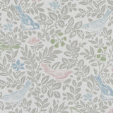 CLARKE AND CLARKE F1184/02.CAC.0 BIRD SONG PASTEL Fabric - Eade's Wallpaper