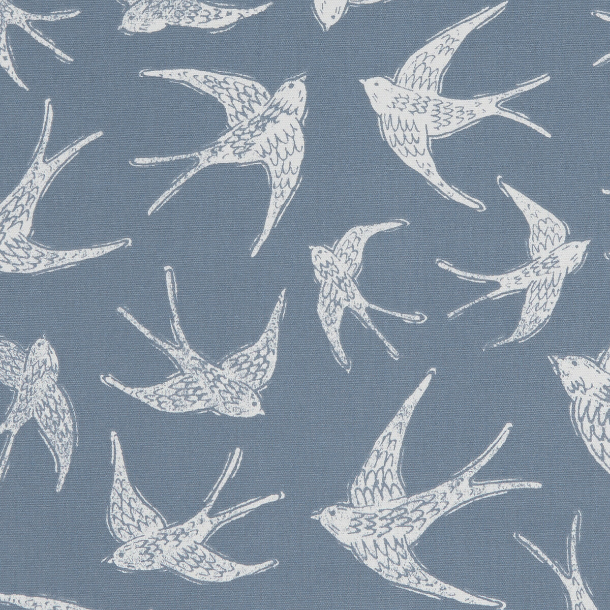 CLARKE AND CLARKE F1187/04.CAC.0 FLY AWAY NAVY Fabric - Eade's Wallpaper