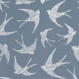 CLARKE AND CLARKE F1187/04.CAC.0 FLY AWAY NAVY Fabric - Eade's Wallpaper