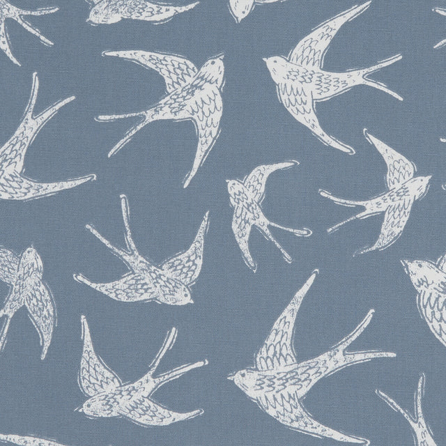 CLARKE AND CLARKE F1187/04.CAC.0 FLY AWAY NAVY Fabric - Eade's Wallpaper