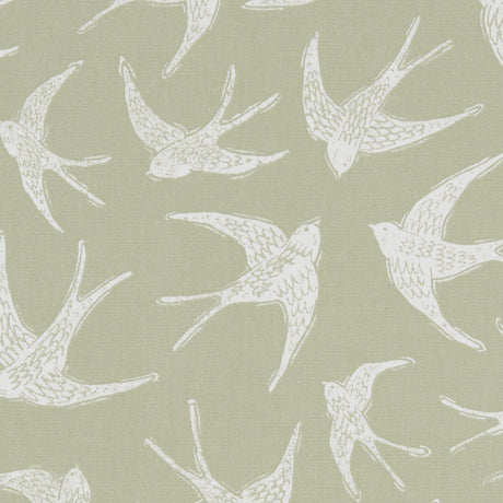 CLARKE AND CLARKE F1187/05.CAC.0 FLY AWAY SAGE Fabric - Eade's Wallpaper