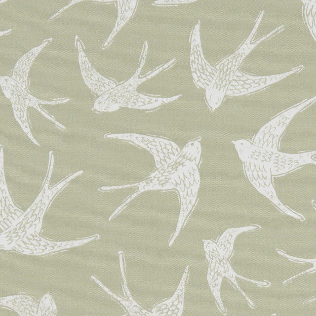 CLARKE AND CLARKE F1187/05.CAC.0 FLY AWAY SAGE Fabric - Eade's Wallpaper