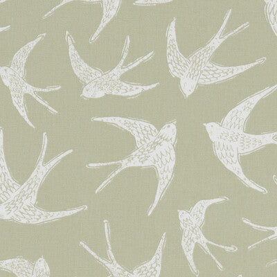 CLARKE AND CLARKE F1187/05.CAC.0 FLY AWAY SAGE Fabric - Eade's Wallpaper
