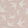 CLARKE AND CLARKE F1187/06.CAC.0 FLY AWAY SORBET Fabric - Eade's Wallpaper