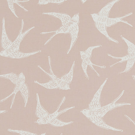 CLARKE AND CLARKE F1187/06.CAC.0 FLY AWAY SORBET Fabric - Eade's Wallpaper