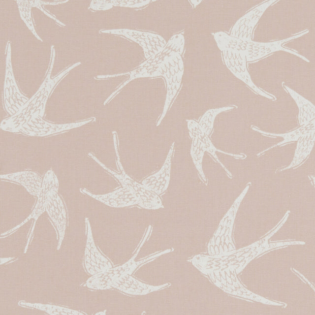 CLARKE AND CLARKE F1187/06.CAC.0 FLY AWAY SORBET Fabric - Eade's Wallpaper