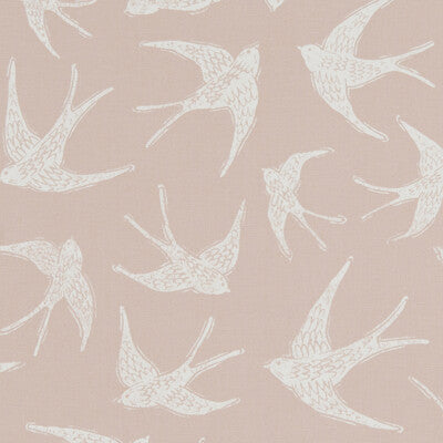 CLARKE AND CLARKE F1187/06.CAC.0 FLY AWAY SORBET Fabric - Eade's Wallpaper