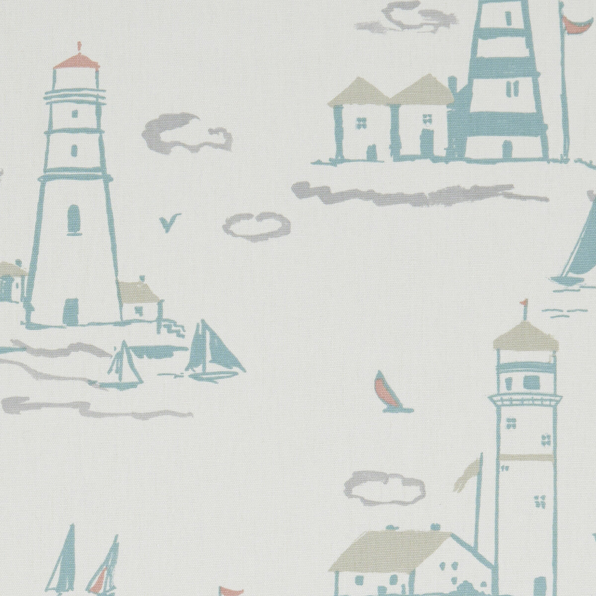 CLARKE AND CLARKE F1189/03.CAC.0 LOWESTOFT PASTEL Fabric - Eade's Wallpaper