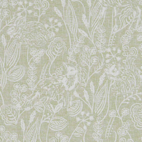 CLARKE AND CLARKE F1197/03.CAC.0 WESTLETON SAGE Fabric - Eade's Wallpaper