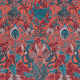 CLARKE AND CLARKE F1206/01.CAC.0 AMAZON VELVET RED Fabric - Eade's Wallpaper