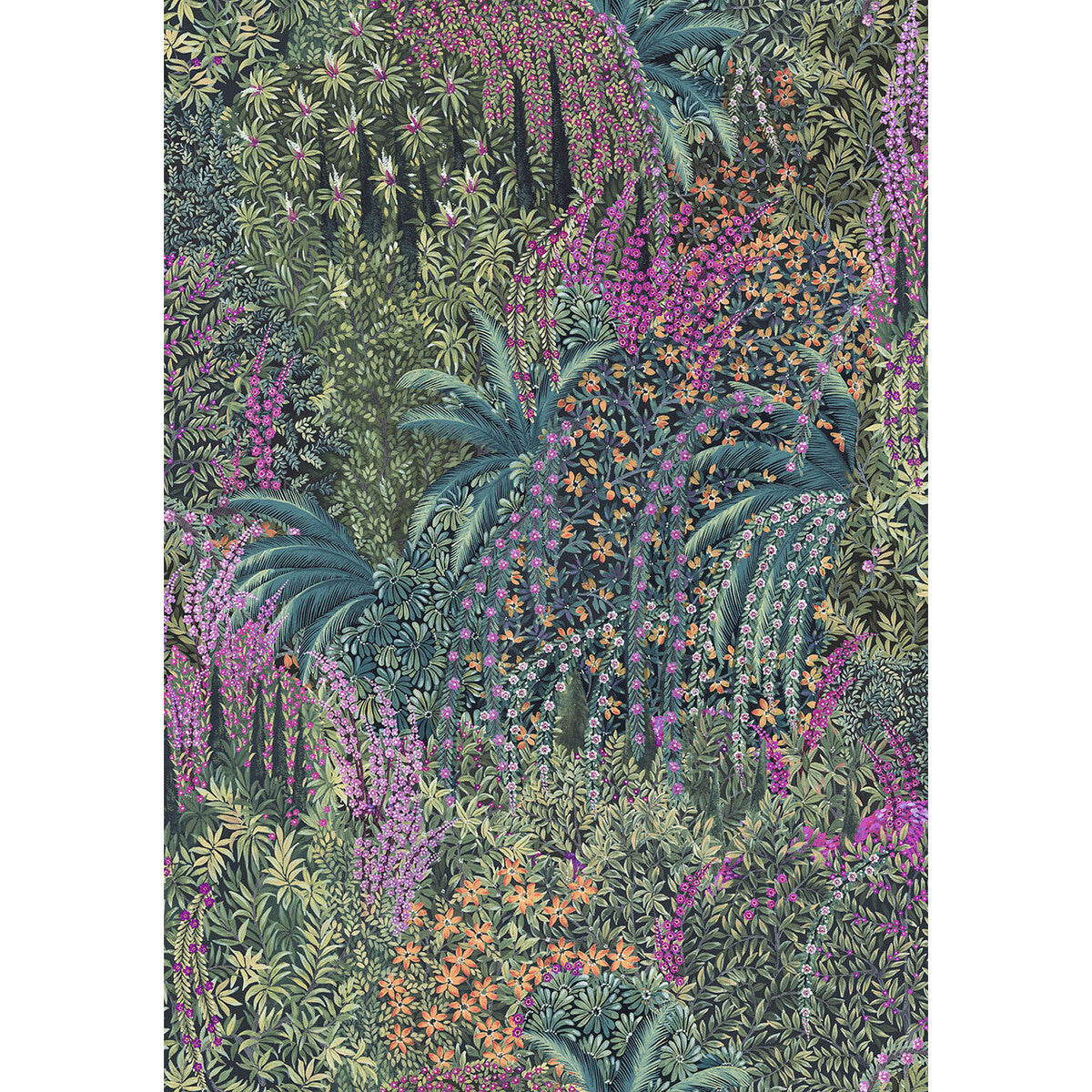 COLE & SON F121/3017.CS.0 CASCADE VELVET TEAL Fabric - Eade's Wallpaper