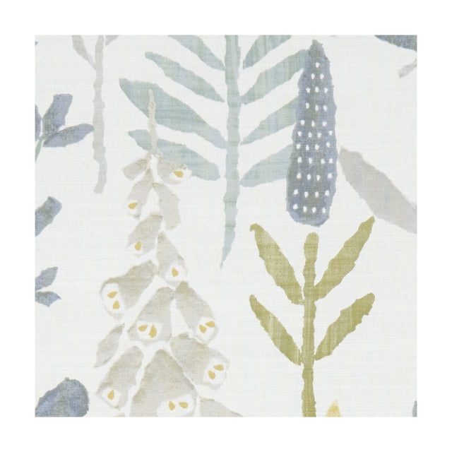 CLARKE AND CLARKE F1232/01.CAC.0 BELLFLOWER CHAMBRAY/HONEY Fabric - Eade's Wallpaper