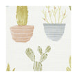 CLARKE AND CLARKE F1233/04.CAC.0 CACTUS PASTEL Fabric - Eade's Wallpaper