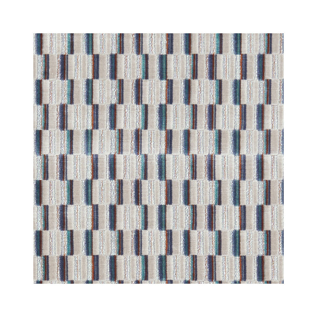 CLARKE AND CLARKE F1240/02.CAC.0 CUBIS KINGFISHER Fabric - Eade's Wallpaper