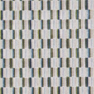 CLARKE AND CLARKE F1240/05.CAC.0 CUBIS PEACOCK Fabric - Eade's Wallpaper