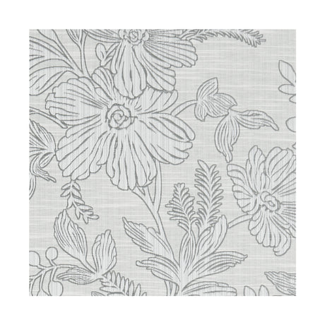 CLARKE AND CLARKE F1245/07.CAC.0 HOLLYHURST SILVER Fabric - Eade's Wallpaper