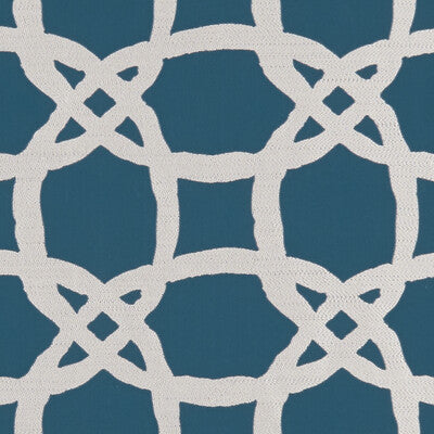 CLARKE AND CLARKE F1247/02.CAC.0 FASCINO KINGFISHER Fabric - Eade's Wallpaper