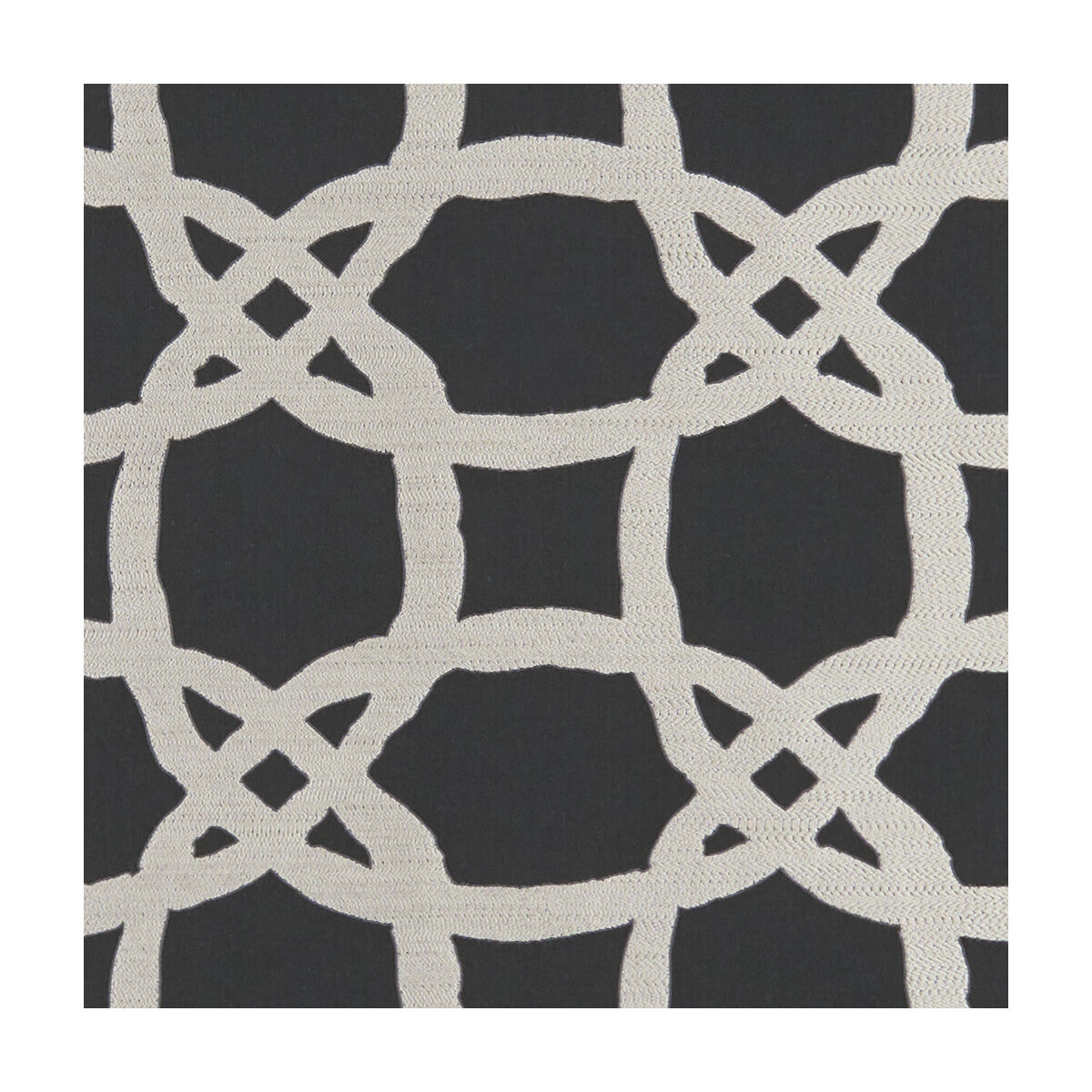 CLARKE AND CLARKE F1247/05.CAC.0 FASCINO NERO Fabric - Eade's Wallpaper