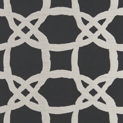 CLARKE AND CLARKE F1247/05.CAC.0 FASCINO NERO Fabric - Eade's Wallpaper