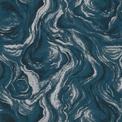 CLARKE AND CLARKE F1248/02.CAC.0 LAVICO KINGFISHER Fabric - Eade's Wallpaper