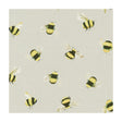 CLARKE AND CLARKE F1255/02.CAC.0 BEES TAUPE Fabric - Eade's Wallpaper