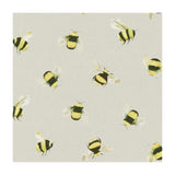 CLARKE AND CLARKE F1255/02.CAC.0 BEES TAUPE Fabric - Eade's Wallpaper