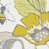 CLARKE AND CLARKE F1289/02.CAC.0 LOTUS CHARTREUSE/CHARCOAL Fabric - Eade's Wallpaper