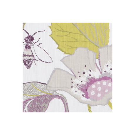 CLARKE AND CLARKE F1289/03.CAC.0 LOTUS DAMSON/JADE Fabric - Eade's Wallpaper