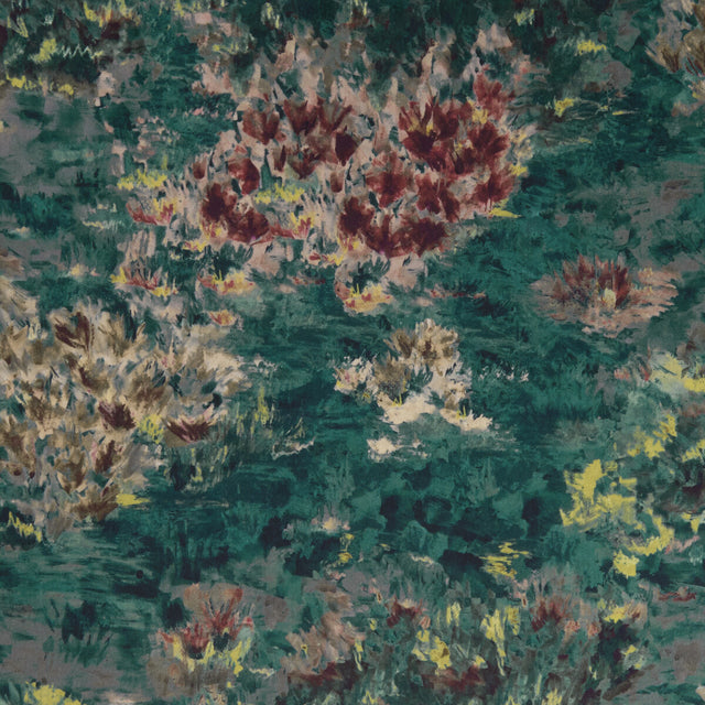 CLARKE AND CLARKE F1298/02.CAC.0 FIORE KINGFISHER Fabric - Eade's Wallpaper