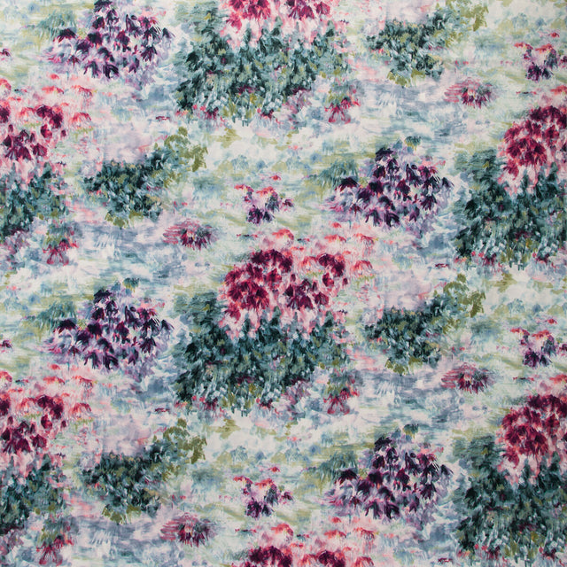 CLARKE AND CLARKE F1298/05.CAC.0 FIORE SLATE/AMETHYST Fabric - Eade's Wallpaper
