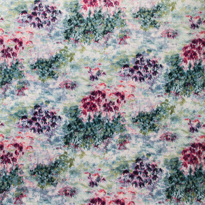 CLARKE AND CLARKE F1298/05.CAC.0 FIORE SLATE/AMETHYST Fabric - Eade's Wallpaper