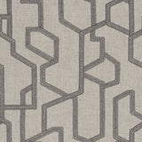 CLARKE AND CLARKE F1300/01.CAC.0 LABYRINTH CHARCOAL Fabric - Eade's Wallpaper