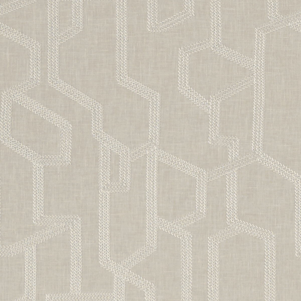 CLARKE AND CLARKE F1300/03.CAC.0 LABYRINTH LINEN Fabric - Eade's Wallpaper