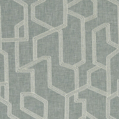 CLARKE AND CLARKE F1300/05.CAC.0 LABYRINTH MINERAL Fabric - Eade's Wallpaper
