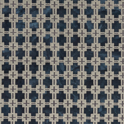 CLARKE AND CLARKE F1302/02.CAC.0 MAUI MIDNIGHT Fabric - Eade's Wallpaper