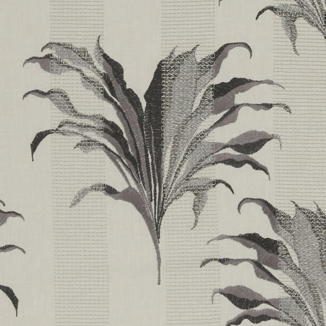 CLARKE AND CLARKE F1303/01.CAC.0 PALMA CHARCOAL Fabric - Eade's Wallpaper