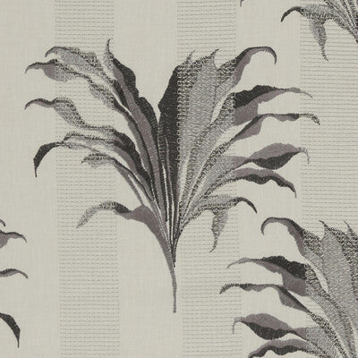 CLARKE AND CLARKE F1303/01.CAC.0 PALMA CHARCOAL Fabric - Eade's Wallpaper