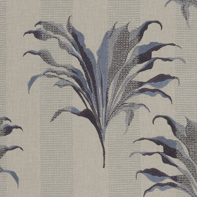 CLARKE AND CLARKE F1303/03.CAC.0 PALMA DENIM/MIDNIGHT Fabric - Eade's Wallpaper