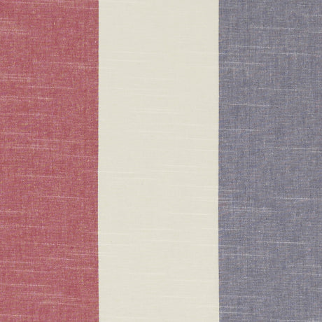 CLARKE AND CLARKE F1308/04.CAC.0 BUCKTON DENIM/RED Fabric - Eade's Wallpaper