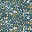 CLARKE AND CLARKE F1312/02.CAC.0 ASHBEE DENIM/SPICE Fabric - Eade's Wallpaper