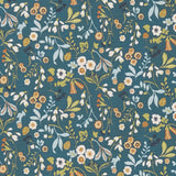 CLARKE AND CLARKE F1312/02.CAC.0 ASHBEE DENIM/SPICE Fabric - Eade's Wallpaper