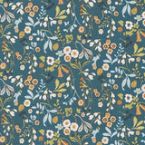 CLARKE AND CLARKE F1312/02.CAC.0 ASHBEE DENIM/SPICE Fabric - Eade's Wallpaper
