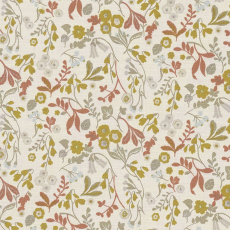 CLARKE AND CLARKE F1312/04.CAC.0 ASHBEE OCHRE Fabric - Eade's Wallpaper