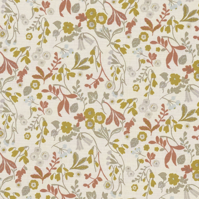 CLARKE AND CLARKE F1312/04.CAC.0 ASHBEE OCHRE Fabric - Eade's Wallpaper