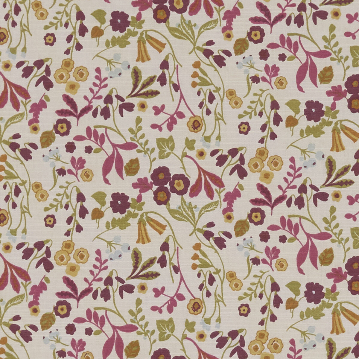 CLARKE AND CLARKE F1312/05.CAC.0 ASHBEE PLUM Fabric - Eade's Wallpaper
