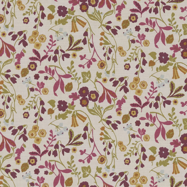 CLARKE AND CLARKE F1312/05.CAC.0 ASHBEE PLUM Fabric - Eade's Wallpaper