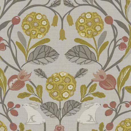 CLARKE AND CLARKE F1314/03.CAC.0 FORESTER OCHRE Fabric - Eade's Wallpaper
